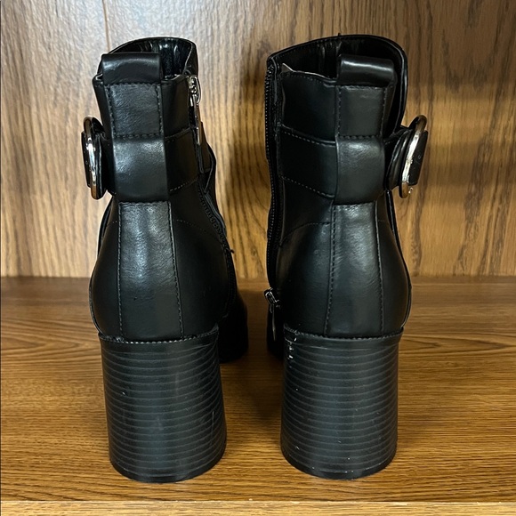 Nine West Black Ankle Booties with Buckle Detail - Picture 6 of 11